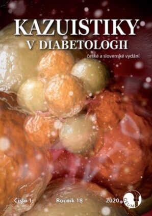 Titulka časopisu Kazuistiky v diabetológii, číslo 1/2020, s preklikom na pdf celého časopisu. Na str. 22-30 Prvé skúsenosti s využitím NFI (Natural Food Interaction) protokolu v liečbe diabetes mellitus 2. typu na Slovensku.