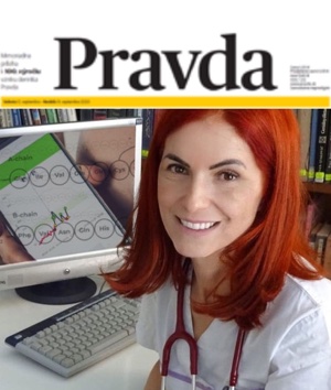 Titulka denníka Pravda z 30.1.2020 ako preklik na článok o NFI protokole, ktorý bol v ňom zverejnený pod názvom Dá sa cukrovka poraziť jedlom?
